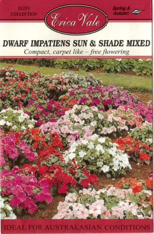 Dwarf Impatiens Sun & Shade Mixed
